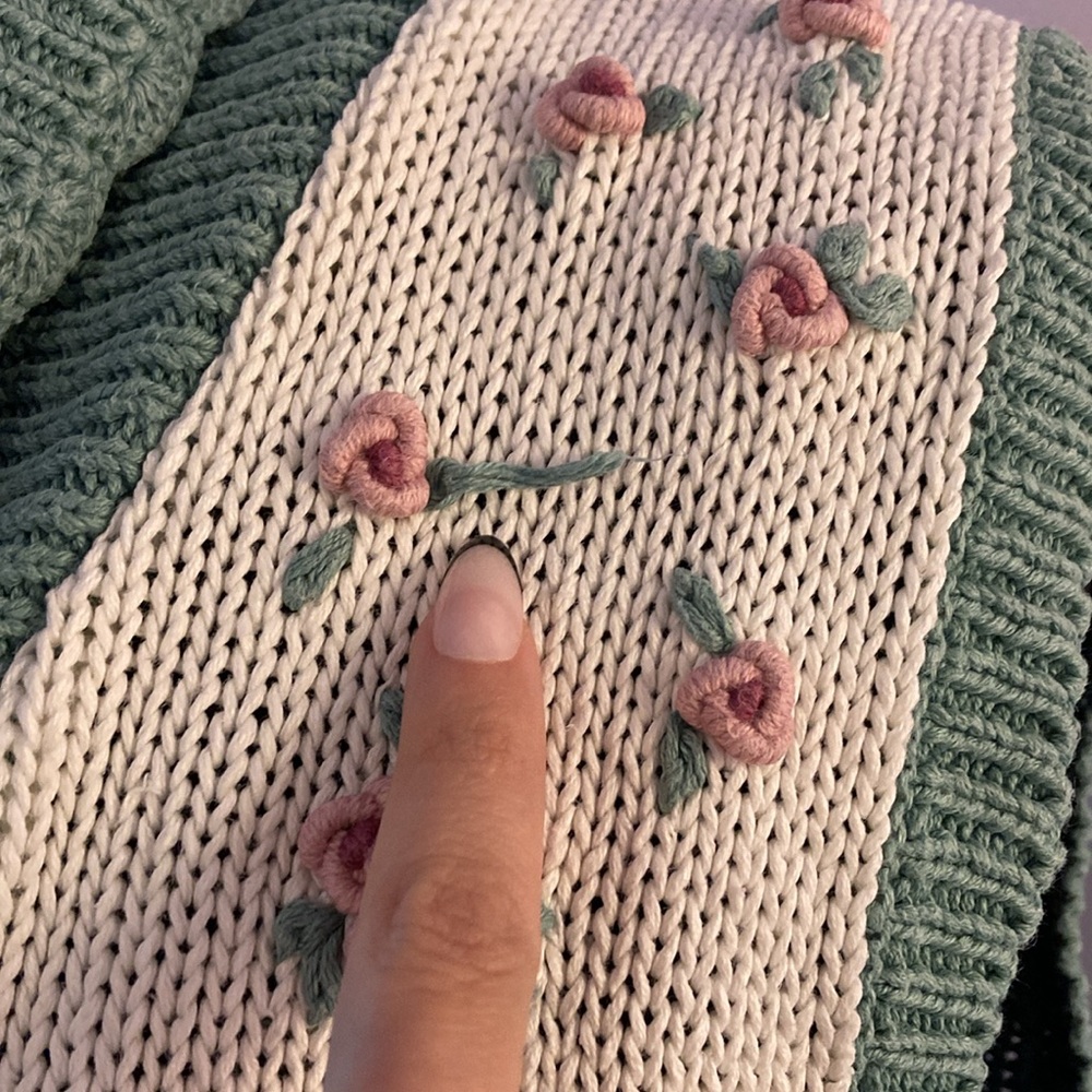 Vintage Floral Sweater Vest - Picture 8 of 13
